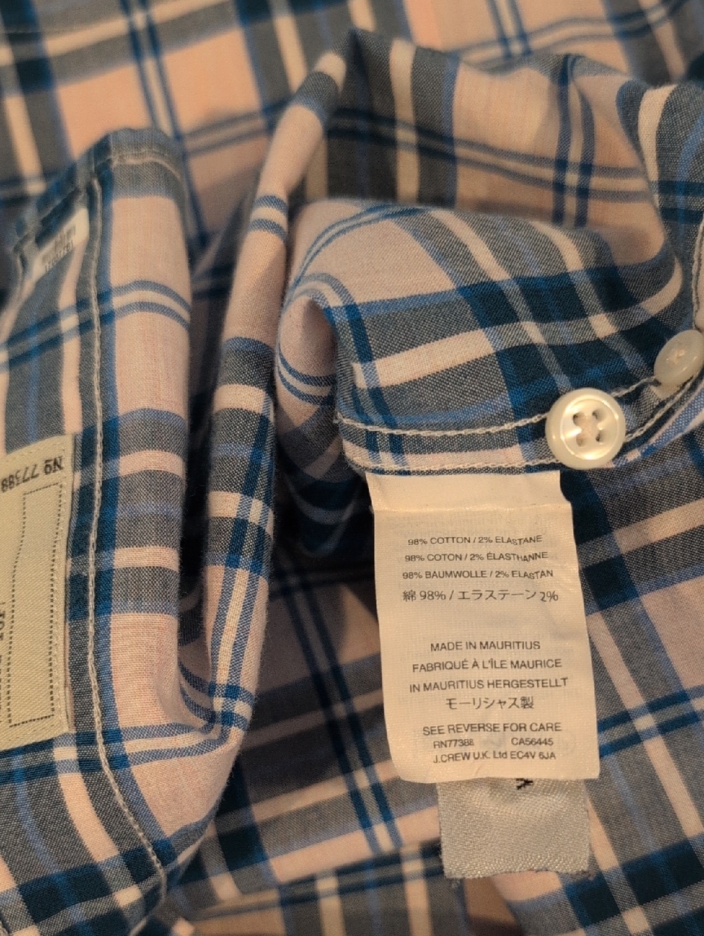 J. Crew Men's Small Slim Fit Stretch Long Sleeve Button Down Shirt Style #H4737 - Picture 6 of 14